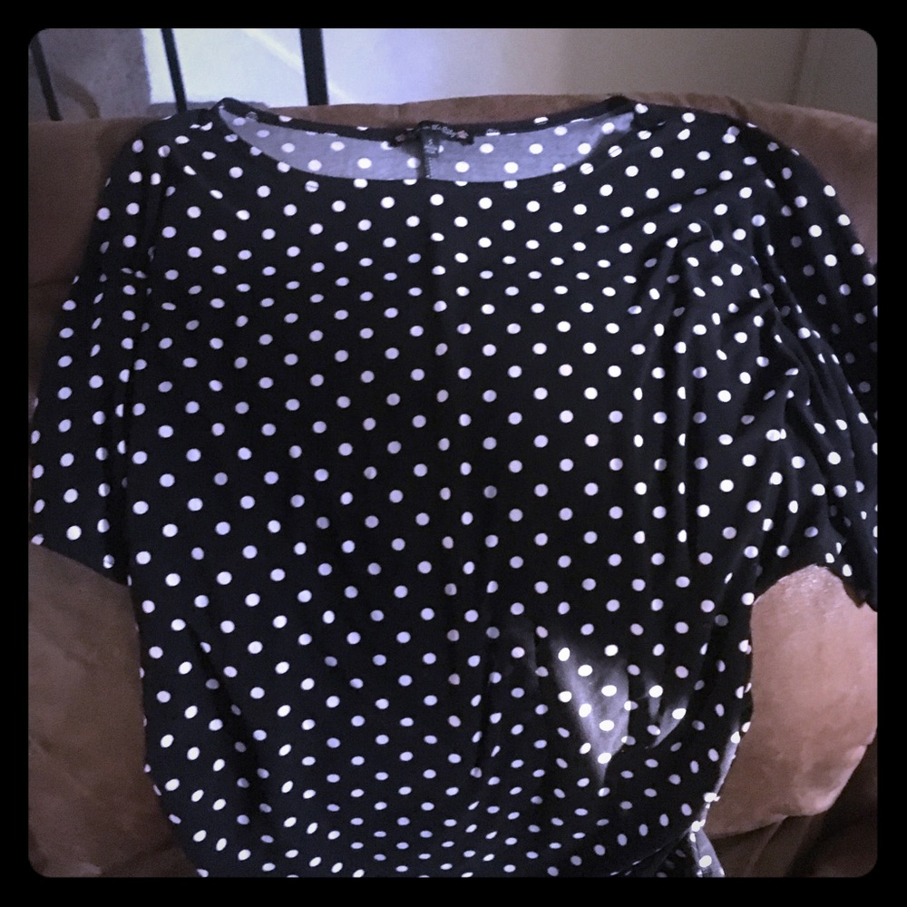 Polka dot dress shirt